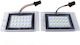 Carro Volvo V70 XC 70 License Plate Lights 1997-2000 2 Pieces