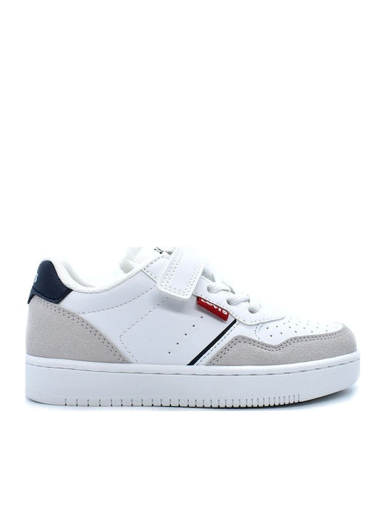 Aiden Junior Sneaker Παιδικά Sneakers με Σκρατς Λευκά