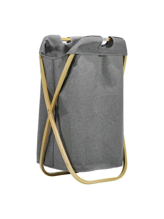 ArteLibre Laundry Basket Fabric Folding 46x36x72cm Gray