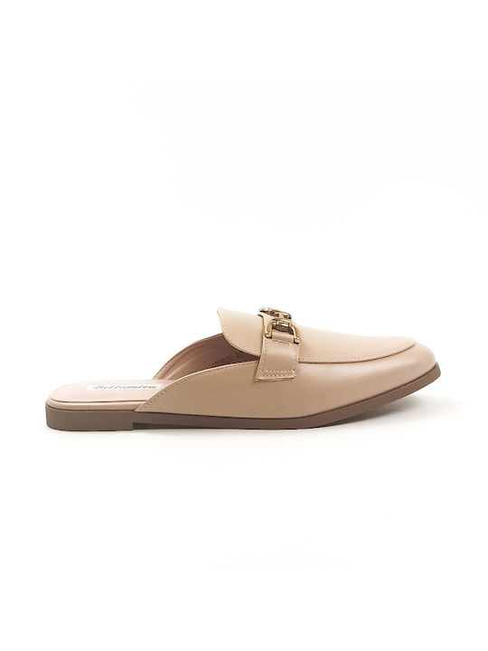 Bellamica Flat Mules σε Μπεζ Χρώμα