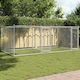vidaXL Metallisches Hundepark 400x200x150cm Grau