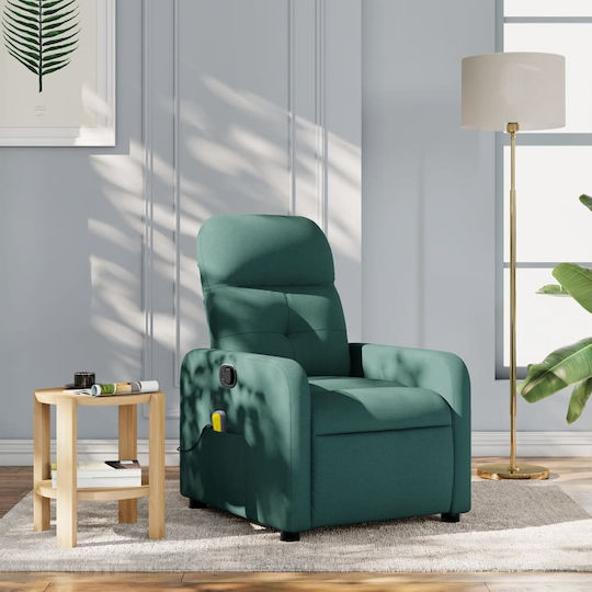 Fotoliu Relax Masaj cu Puf Verde 66x89x96cm