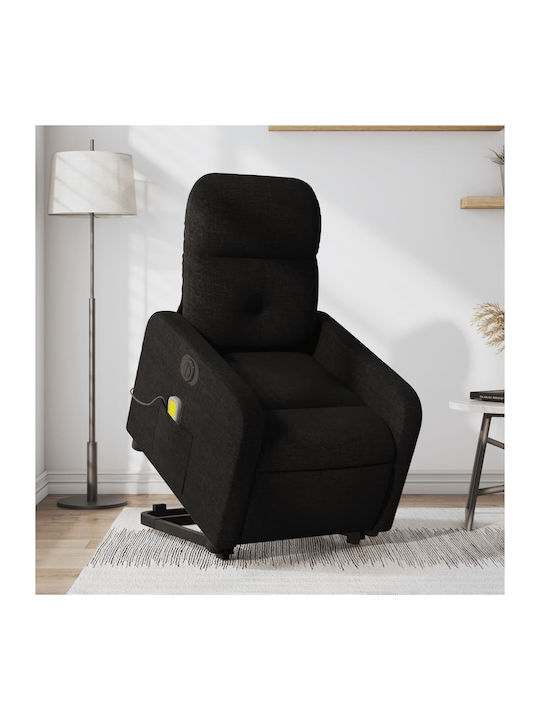 Πολυθρόνα Relax Massage με Υποπόδιο Μαύρη 66x89...