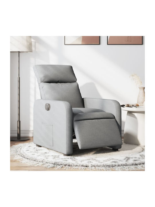 Relaxsessel mit Fußhocker Gray 66x89.5x95.5cm