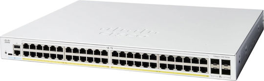 Cisco Catalyst C1300-48FP-4X Gestionat L2 PoE+ Switch cu 48 Porturi Gigabit (1Gbps) Ethernet și 4 Porturi SFP