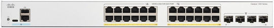 Cisco Catalyst C1200-24FP-4G Managed L2 PoE++ Switch με 24 Θύρες Gigabit (1Gbps) Ethernet και 4 SFP Θύρες