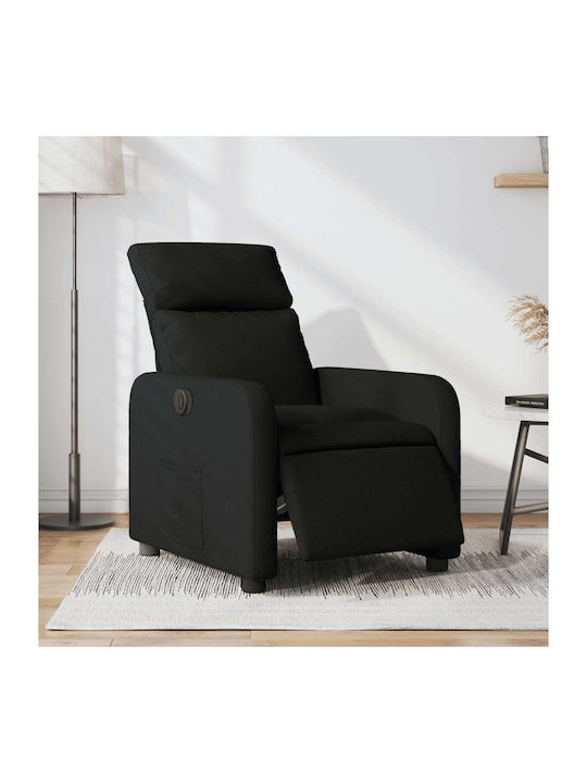 Relaxsessel mit Fußhocker Schwarz 66x89.5x95.5cm