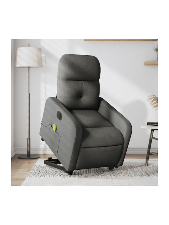 Πολυθρόνα Relax Massage με Υποπόδιο Γκρι 66x89x...