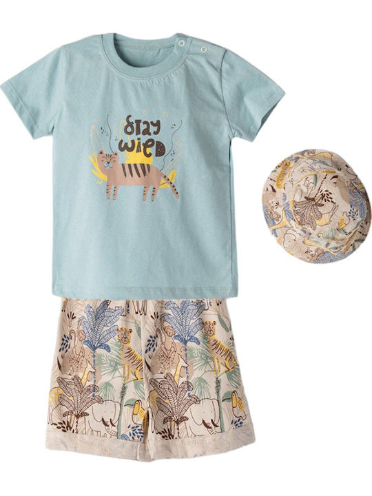Kinder-Set mit Shorts Sommer 2Stück Beige