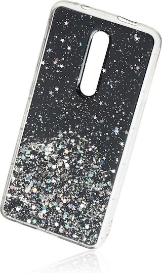 Naxius Glitter Back Cover Σιλικόνης Μαύρο (Xiaomi Mi 9T / 9T Pro)