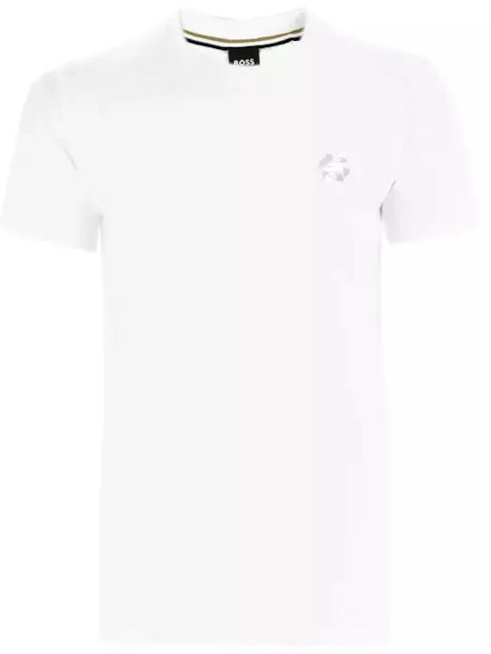 Hugo Boss T-shirt Bărbătesc cu Mânecă Scurtă Alb