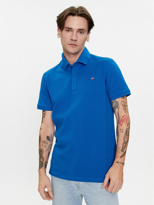 Napapijri Eolanos 3 Herren Kurzarmshirt Polo Blau