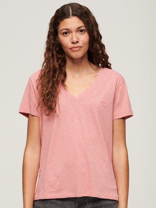 Superdry Women's Pink T-shirt