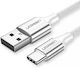 Ugreen Us288 Braided USB 2.0 Cable USB-C Male - USB-A PD Gray 1m 60131