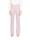 Sandro Ferrone Women's Fabric Trousers Pink