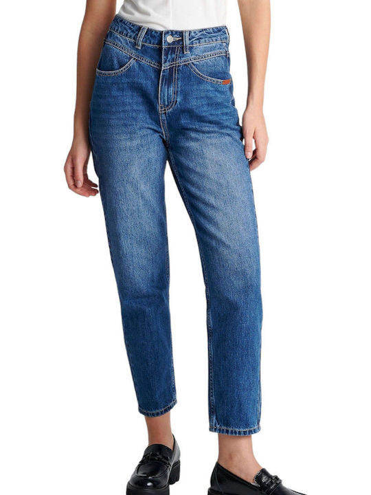 Hoch tailliert Damenjeans