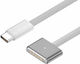 Hoco X103 Magnetic / LED USB 2.0 Cable USB-C male - Magsafe 3 140W Λευκό 2m (33987)