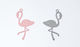 Metall Flamingo Farbe A1656053 0517836 (grau)