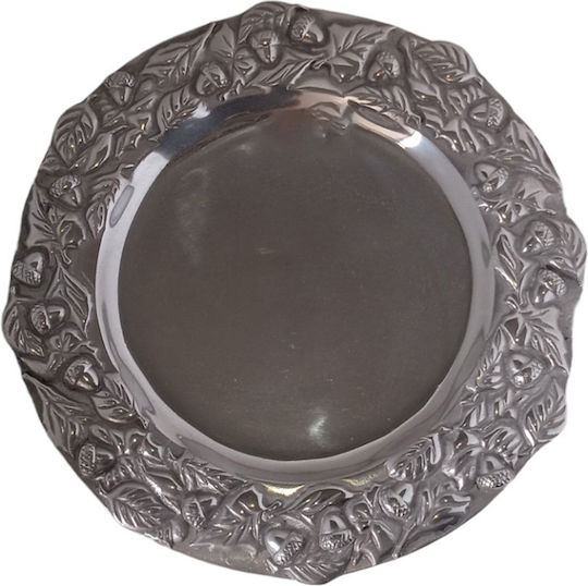 Etoile Διακοσμητικός Δίσκος Aluminium Rund 32x32x3cm 1Stück