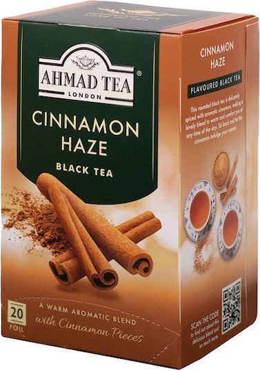 Ahmad Tea Schwarz Tee 20 Beutel 40gr 1Stück mit Aroma Zimt