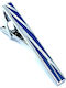 Legend Accessories Silver Tie Clip Син