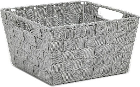 ArteLibre Plastic Storage Box with Lid Gray 25x25x14cm 1pcs