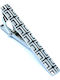 Legend Accessories Silver Tie Clip Black