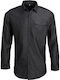 Long-sleeved Denim Shirt Black