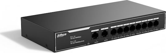 Dahua SG1010LP Unmanaged L2 PoE+ Switch with 10 Gigabit (1Gbps) Ethernet Ports