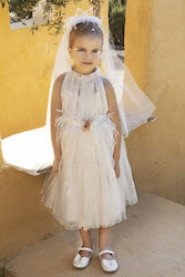 Baby Bloom White Tulle Baptism Dress