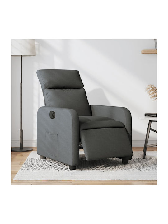 Relaxsessel mit Fußhocker Gray 66x89.5x95.5cm