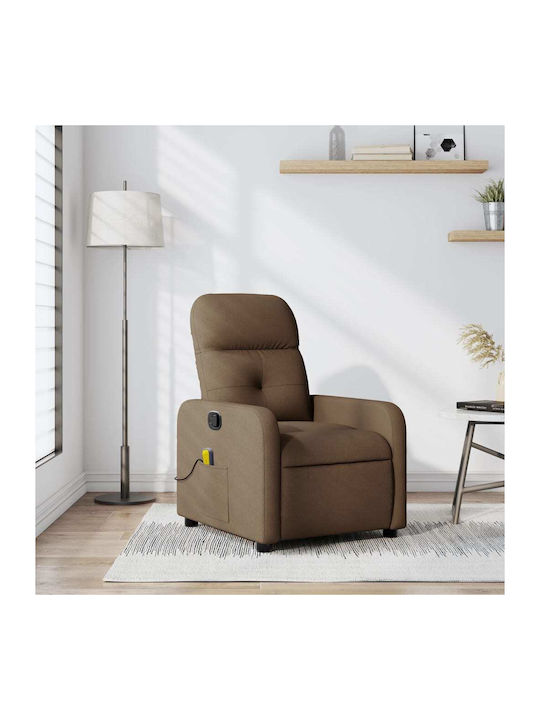Fotoliu Relax Masaj cu Puf Maro 66x89x96cm