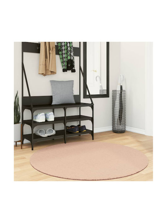 vidaXL Huarte Rug Round Pink