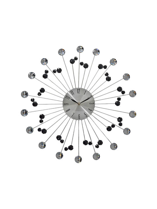 Ankor Wall Clock Metallic Black Ø50cm