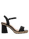 Bottero Leather Women's Sandals Black