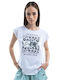 District75 Women's T-shirt Polka Dot White