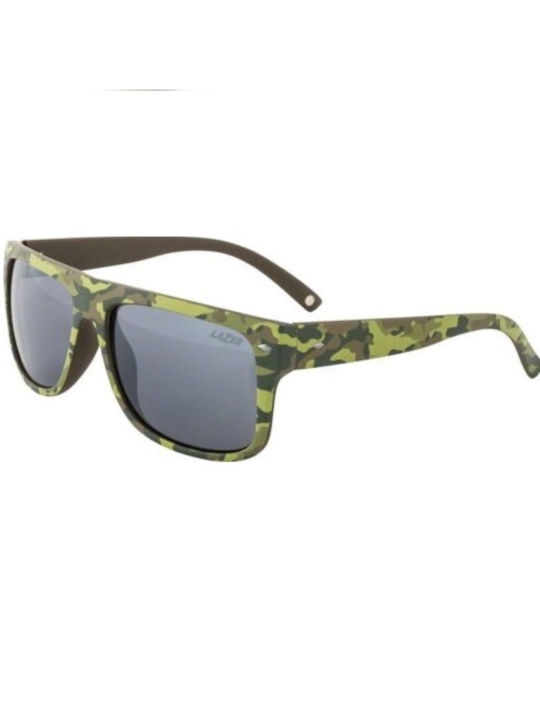 Lazer Men's Sunglasses with Green Plastic Frame and Gray Lens EYE2167881280