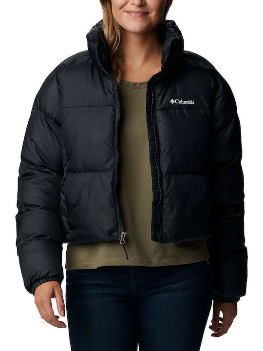 Columbia Women's Long Lifestyle Jacket Waterproof for Winter Black