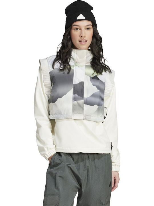 City Escape Camo Print Crop Vest