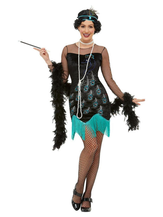 Carnival Costume 20s Peacock Flapper