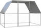 vidaXL Geflügelstall aus verzinktem Stahl L3 x B2 x H2m.