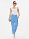 Tommy Hilfiger Women's Fabric Trousers in Slim Fit Light Blue