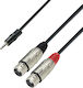 Adam Hall 2 x XLR female to 3.5mm male 1m Cable