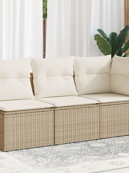 Tree-Seater Sofa Outdoor Rattan with Pillows