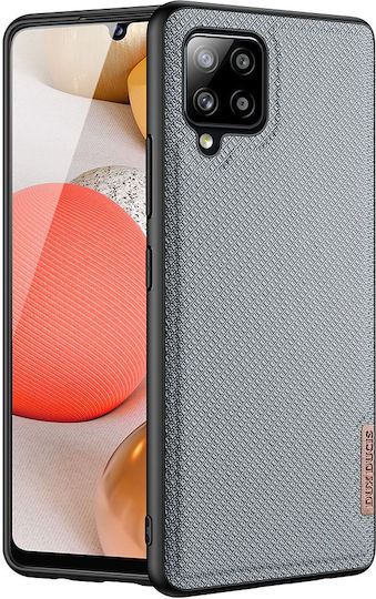 Dux Ducis Fino Umschlag Rückseite Kunststoff / Silikon / Stoff Gray (Galaxy A42)