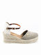 Women's Fabric Platform Espadrilles Beige
