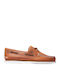 Men's Leather Boat Shoes Tabac Brown