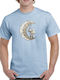 Gildan T-shirt Bărbătesc cu Mânecă Scurtă Albastru deschis