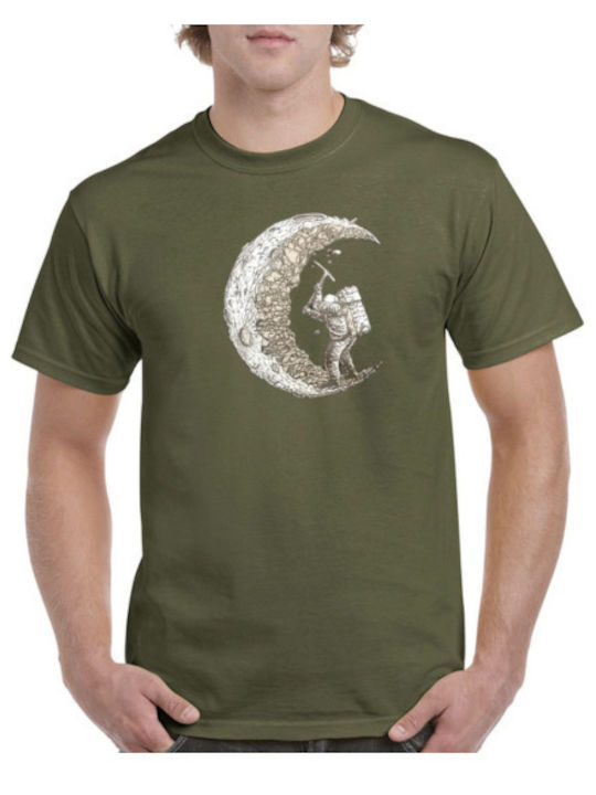 Gildan Herren T-Shirt Kurzarm Khaki