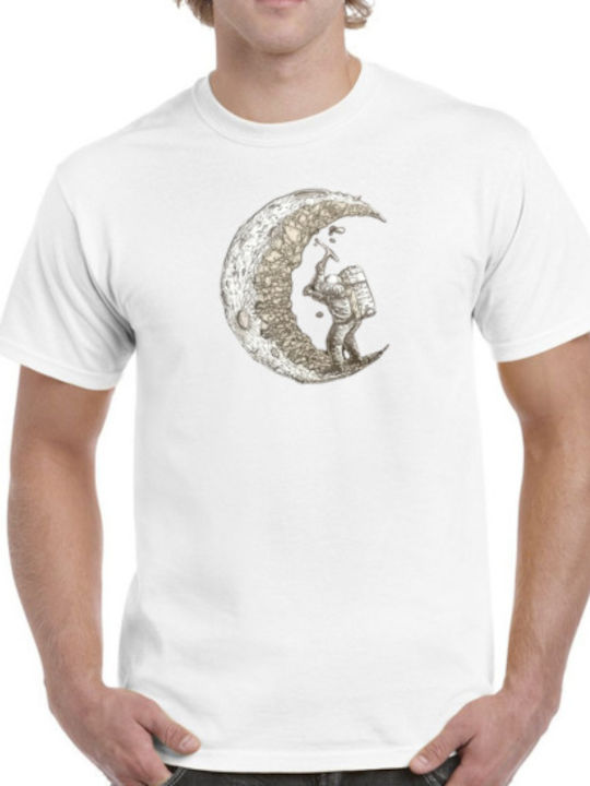 Gildan T-shirt Bărbătesc cu Mânecă Scurtă Alb